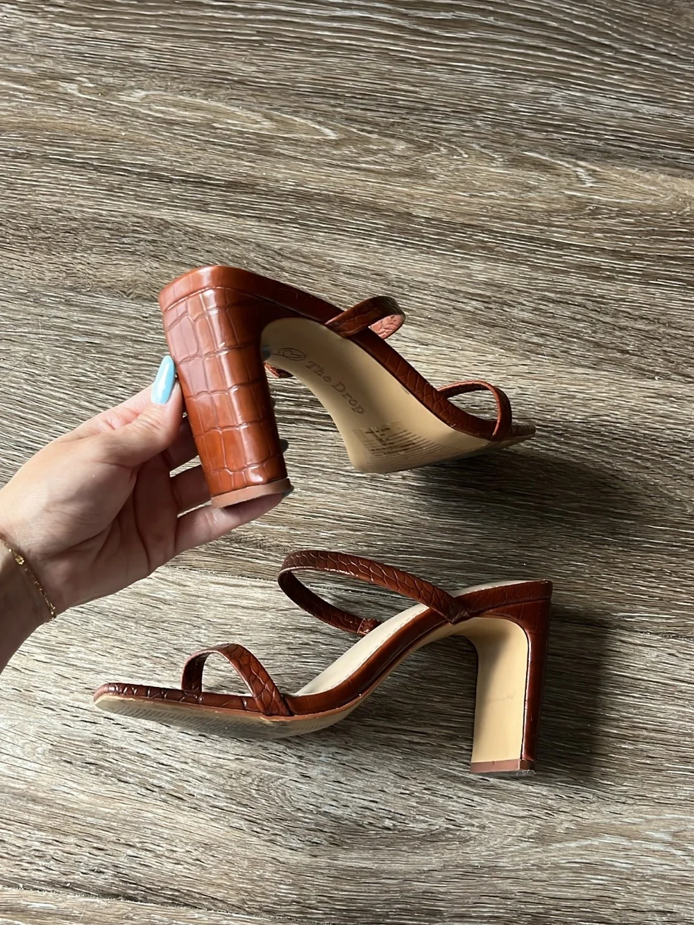 Women's Brown Strappy High-Heel Sandals